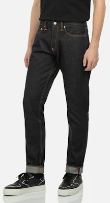EVISU Slim Tapered Jeans dengan Cetakan Double Layer Big M. 2EAADM2JE91617CT Shop EVISU Slim Tapered Jeans dengan Cetakan Double Layer Big M. 2EAADM2JE91617CT
