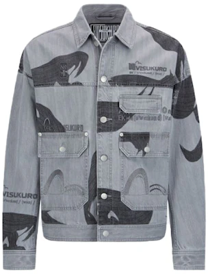 EVISU Solid Color Embroidered Denim Jacket 2ESGNM2DJ734FFCT Buy EVISU Solid Color Embroidered Denim Jacket 2ESGNM2DJ734FFCT
