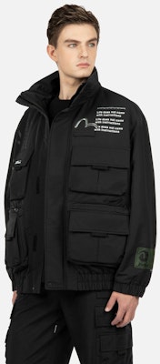 EVISU 多口袋層次感飛行夾克 2EAGNM2JK733OSPQ Shop EVISU 多口袋層次感飛行夾克 2EAGNM2JK733OSPQ