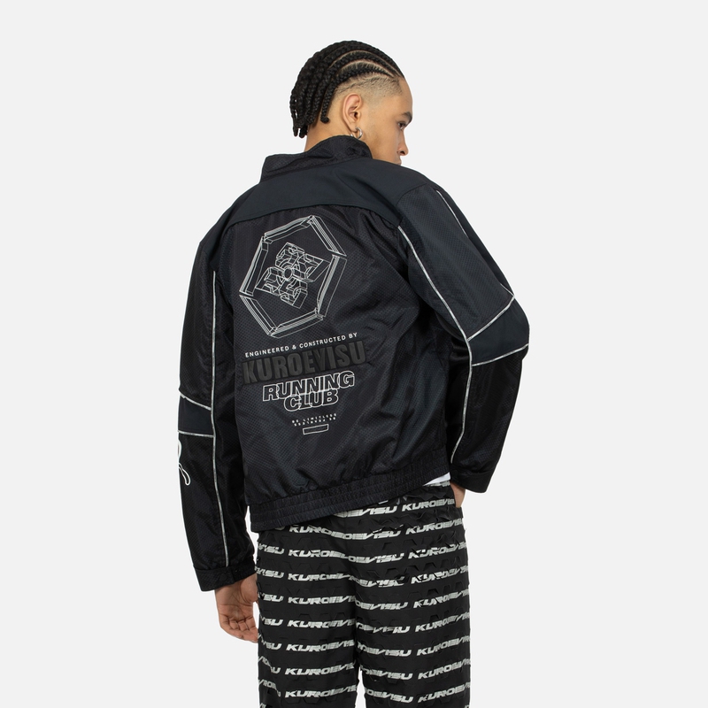 EVISU  Stand Collar Floral Biker Jacket - Regular Fit, Mechanical Style. 2ESGNM4JK5002XXSN 圖 4