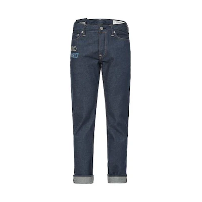 EVISU Straight-Leg Jeans with Letter Embroidery in Denim Blue 2EAGNM1JE13210CT