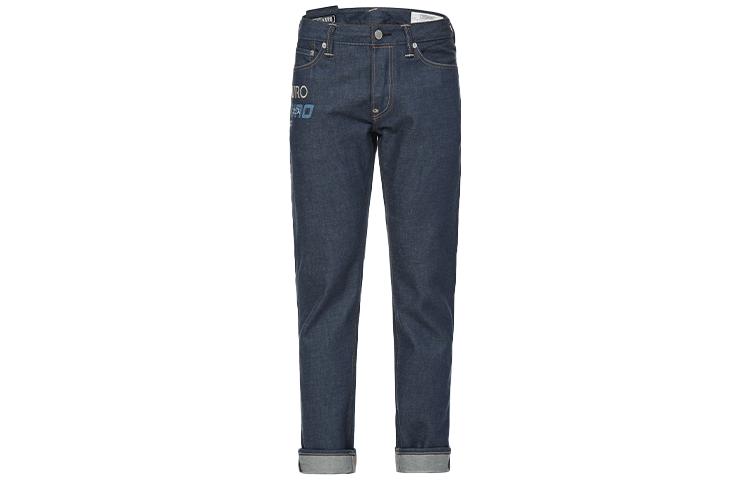 Order EVISU 字母刺绣直筒牛仔裤 蓝色 2EAGNM1JE13210CT