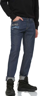 EVISU 字母刺绣直筒牛仔裤 蓝色 2EAGNM1JE13210CT Shop EVISU 字母刺绣直筒牛仔裤 蓝色 2EAGNM1JE13210CT