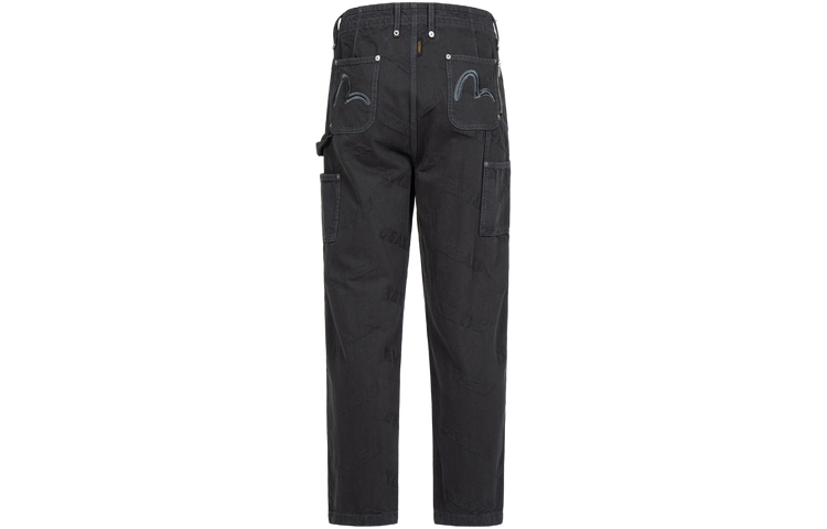 Lookbook EVISU 直筒寬鬆休閒長褲 深灰色款式 2ESHTM3PT195LFCT