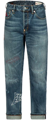 EVISU 直筒鷗刺繡水洗牛仔褲-藍色 2ESHTM3JE22817CT Order EVISU 直筒鷗刺繡水洗牛仔褲-藍色 2ESHTM3JE22817CT