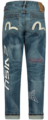 EVISU 直筒鷗刺繡水洗牛仔褲-藍色 2ESHTM3JE22817CT Lookbook EVISU 直筒鷗刺繡水洗牛仔褲-藍色 2ESHTM3JE22817CT