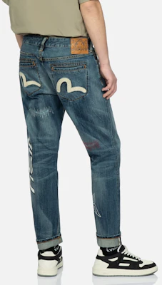 EVISU 直筒鷗刺繡水洗牛仔褲-藍色 2ESHTM3JE22817CT Purchase EVISU 直筒鷗刺繡水洗牛仔褲-藍色 2ESHTM3JE22817CT