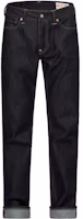 EVISU Straight-Leg Zipper Jeans with Daruma Print in Blue 2EAHTM3JE105710CTINDW EVISU Straight-Leg Zipper Jeans with Daruma Print in Blue 2EAHTM3JE105710CTINDW