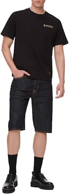 Evisu Pantalones Cortos Vaqueros Rectos con Diseño de Parche Brocado Gull. 2ESHTM1DS203XX Shop Evisu Pantalones Cortos Vaqueros Rectos con Diseño de Parche Brocado Gull. 2ESHTM1DS203XX