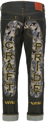 EVISU Jeans Rectos con Gran Detalle Jacquard en Azul Denim. 1ESHTM9JE91508 Buy EVISU Jeans Rectos con Gran Detalle Jacquard en Azul Denim. 1ESHTM9JE91508