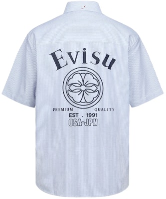 エヴィス ストライプロゴプリント半袖シャツ 2ESHTM3SS135LFCP Buy エヴィス ストライプロゴプリント半袖シャツ 2ESHTM3SS135LFCP
