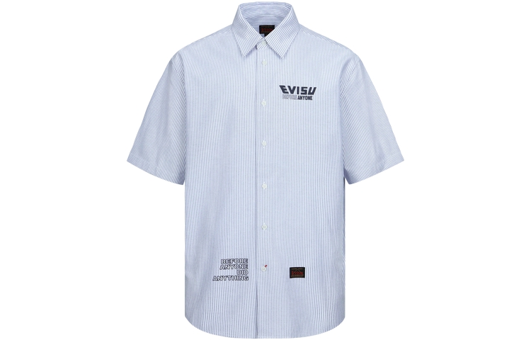 Lookbook エヴィス ストライプロゴプリント半袖シャツ 2ESHTM3SS135LFCP