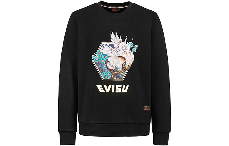 EVISU  Sweatshirt with Embroidered Eagle and Logo Print. 2EAHTM0SW320XX