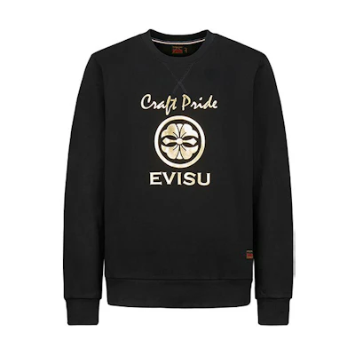 EVISU Sweatshirt with Gold Logo and Big M Print. 2EAHTM0SW324XX