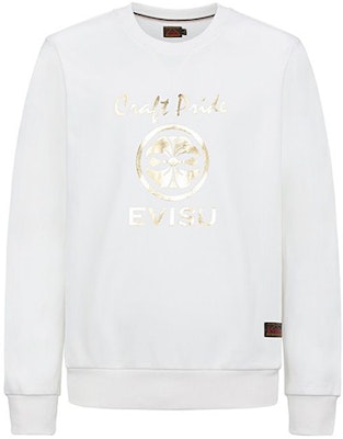 EVISU 金色Logo大M印花長袖休閒上衣 2EAHTM0SW324XX Shop EVISU 金色Logo大M印花長袖休閒上衣 2EAHTM0SW324XX