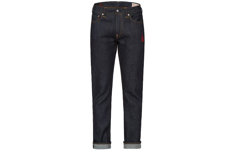 EVISU  Tapered Fit Dragon Pocket Denim Jeans - Seagull Logo, Blue. 2EAHTM1JE10910CT 圖 3