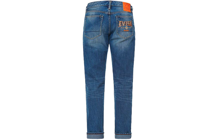EVISU  Tapered Jeans Blue with Seagull Embroidery. 2ESHTM1JE14610
