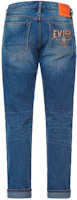 EVISU Tapered Jeans Blue with Seagull Embroidery. 2ESHTM1JE14610 EVISU Tapered Jeans Blue with Seagull Embroidery. 2ESHTM1JE14610