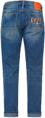 EVISU Jeans Tapered Biru dengan Bordir Seagull. 2ESHTM1JE14610 Order EVISU Jeans Tapered Biru dengan Bordir Seagull. 2ESHTM1JE14610