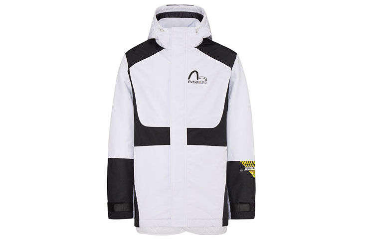 EVISU  Two-Piece Colorblock Jacket - Black/White 2EAGNM0JK751FF 圖 3