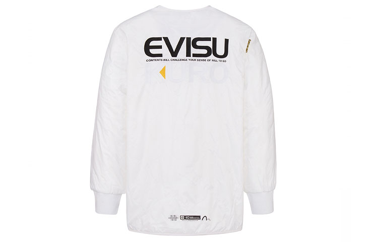 EVISU  Two-Piece Colorblock Jacket - Black/White 2EAGNM0JK751FF 圖 4