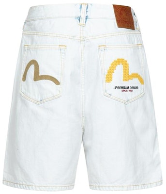EVISU 白色牛仔短裤 海鸥刺绣款式 2ESHTM3DS131OSCT Lookbook EVISU 白色牛仔短裤 海鸥刺绣款式 2ESHTM3DS131OSCT