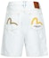 Lookbook EVISU 白色牛仔短裤 海鸥刺绣款式 2ESHTM3DS131OSCT