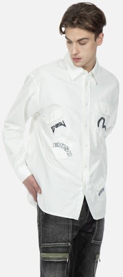 Camiseta blanca de manga larga EVISU con logo gaviota bordado en el bolsillo. 2ESHTM3SL184RXCT Shop Camiseta blanca de manga larga EVISU con logo gaviota bordado en el bolsillo. 2ESHTM3SL184RXCT