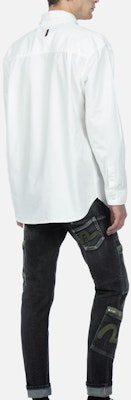 Camiseta blanca de manga larga EVISU con logo gaviota bordado en el bolsillo. 2ESHTM3SL184RXCT Details for Camiseta blanca de manga larga EVISU con logo gaviota bordado en el bolsillo. 2ESHTM3SL184RXCT