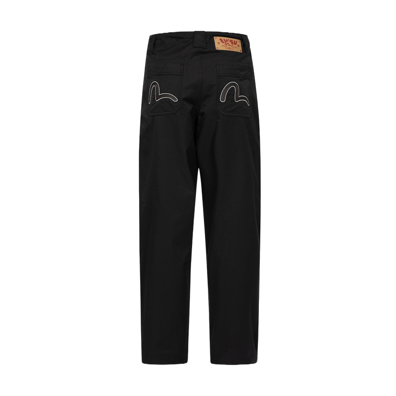 Order EVISU 海鷗刺繡寬版休閒長褲 2ESHTM4PT7041BGCT