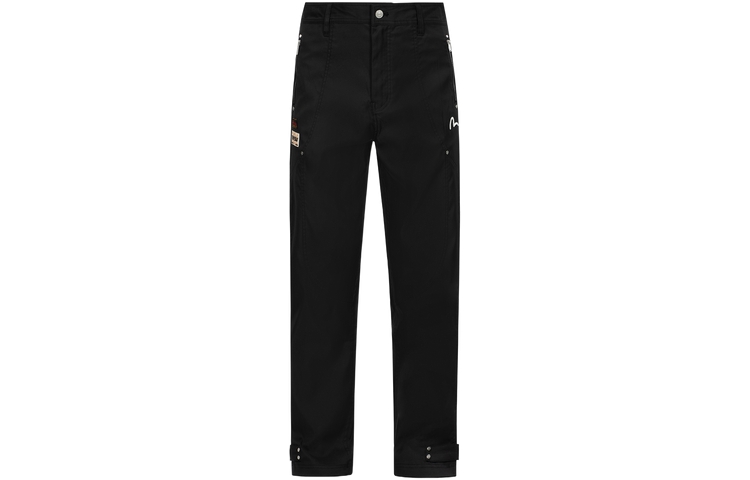 EVISU  Wide-Leg Patchwork Jeans with Big M and Floral Embroidery. 2EAHTM3PJ8035LFPL 圖 7