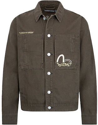 EVISU 工裝口袋牛仔外套 - 深炭灰 2EAGNM2DJ774XXCT Order EVISU 工裝口袋牛仔外套 - 深炭灰 2EAGNM2DJ774XXCT