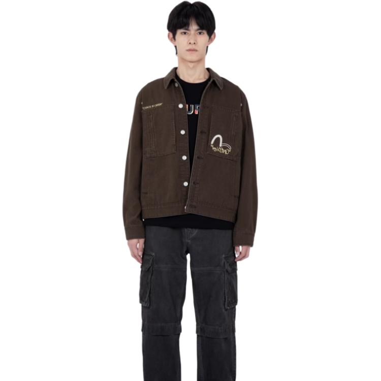 EVISU  Workwear Pocket Denim Jacket - Dark Charcoal 2EAGNM2DJ774XXCT 圖 4