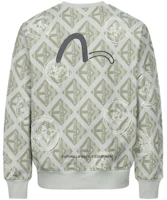 EVISU All-Over Floral Logo Oversized Sweatshirt . 2ESGNM4SW5133LFCT EVISU All-Over Floral Logo Oversized Sweatshirt . 2ESGNM4SW5133LFCT