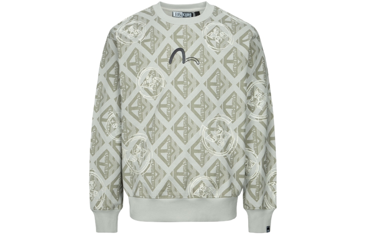 EVISU All-Over Floral Logo Oversized Sweatshirt . 2ESGNM4SW5133LFCT 圖 3