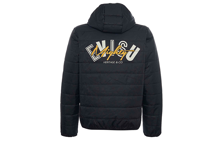 EVISU AW18 Black Hoodie Jacket with Logo Print 1EAOTM8JK713XX