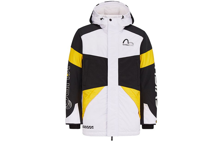 EVISU AW20  Seagull Logo Colorblock Mid-Length Winter Cotton Jacket 2EAGNM0NC773ML 圖 2