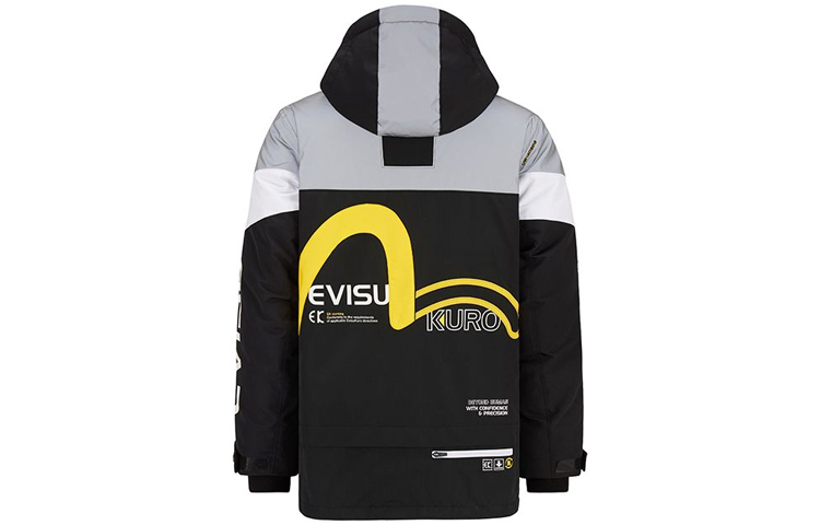 EVISU AW20  Seagull Logo Colorblock Mid-Length Winter Cotton Jacket 2EAGNM0NC773ML 圖 5