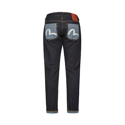 EVISU AW20 Seagull Print Jeans Denim Blue. 2EAHTM0JE1043D