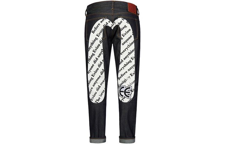 Order EVISU AW20 Slogan Big M Print Jeans - Biru Denim 2EAHTM0JE90417