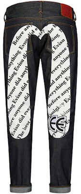 EVISU AW20 Slogan Big M Print Jeans - Biru Denim 2EAHTM0JE90417 Order EVISU AW20 Slogan Big M Print Jeans - Biru Denim 2EAHTM0JE90417