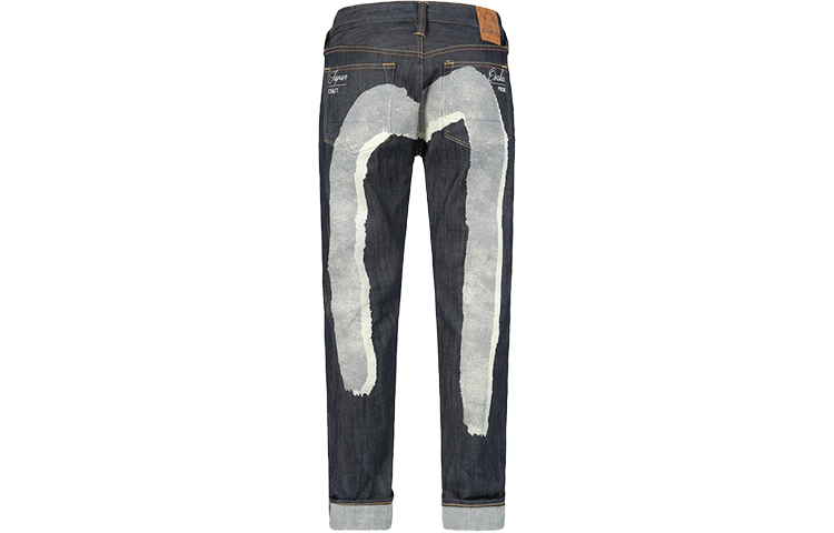 EVISU AW22  Big M Print Denim Jeans in Blue. 2EAHTM2JE91617CS 圖 3