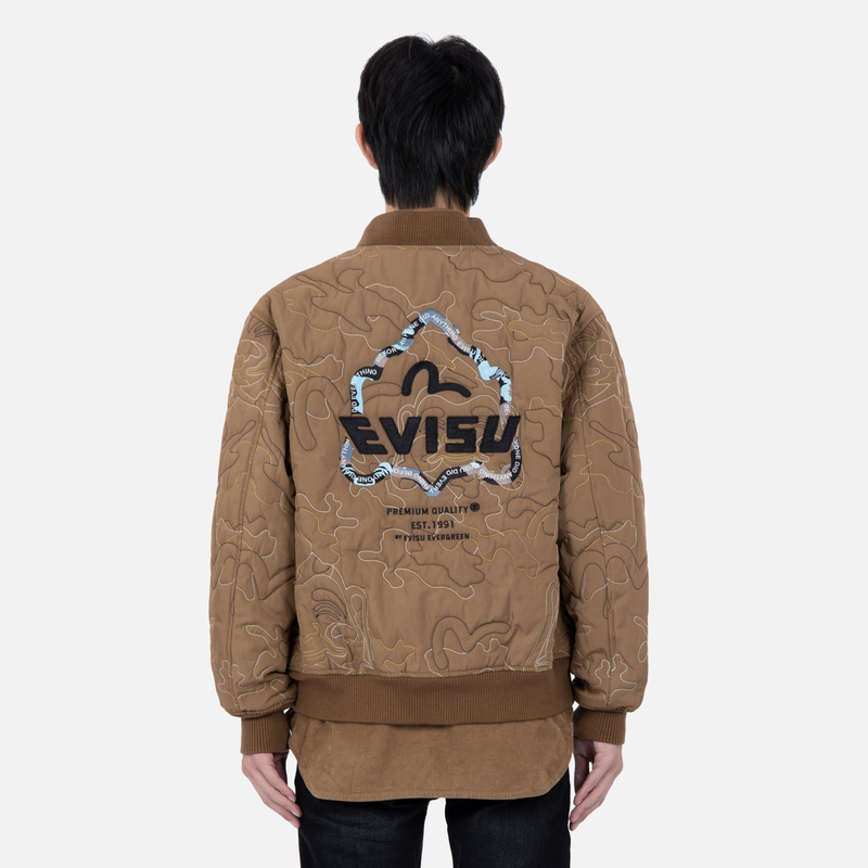 EVISU AW22  Full Camo Quilted Jacket with Side Lines. 2EAHTM2JK739XXPQ 圖 6