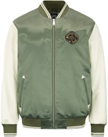 EVISU AW22 Koi Embroidered Quilted Bomber Jacket - Dark Army Green. 2EAHTM2JK765XXPQ EVISU AW22 Koi Embroidered Quilted Bomber Jacket - Dark Army Green. 2EAHTM2JK765XXPQ