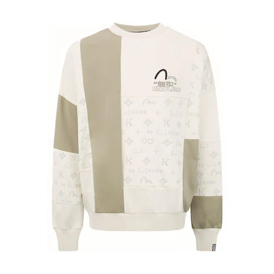 EVISU AW22 All-Over Print Contrast Pullover Sweatshirt 2EAGNM2SW455LFFL