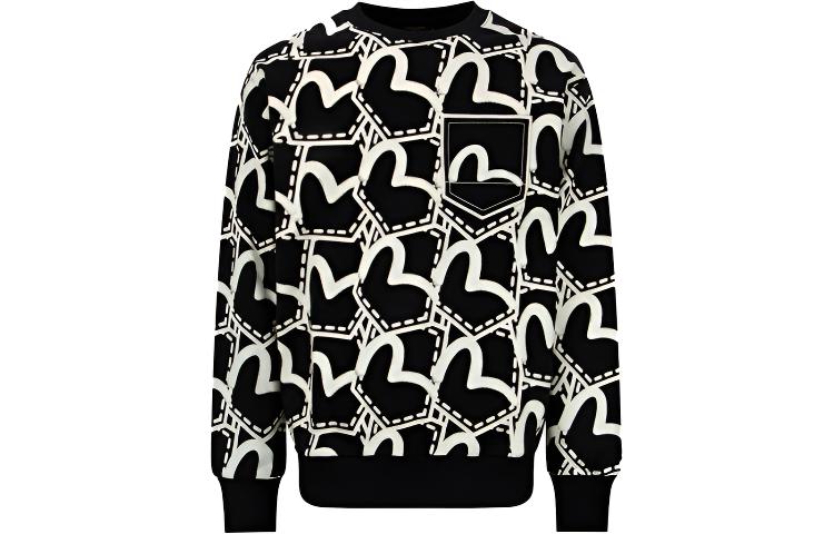 EVISU AW22 All-Over Seagull Print Pullover Sweatshirt for Men 2EAHTM2SW308RXCT