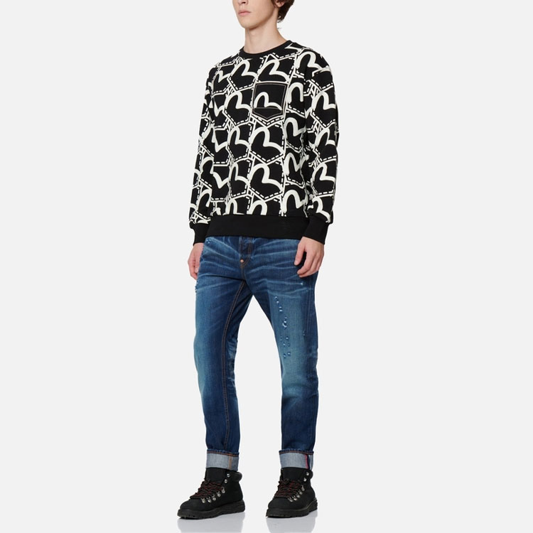 Details for EVISU AW22 全版海鷗圖案男款圓領長袖上衣 2EAHTM2SW308RXCT