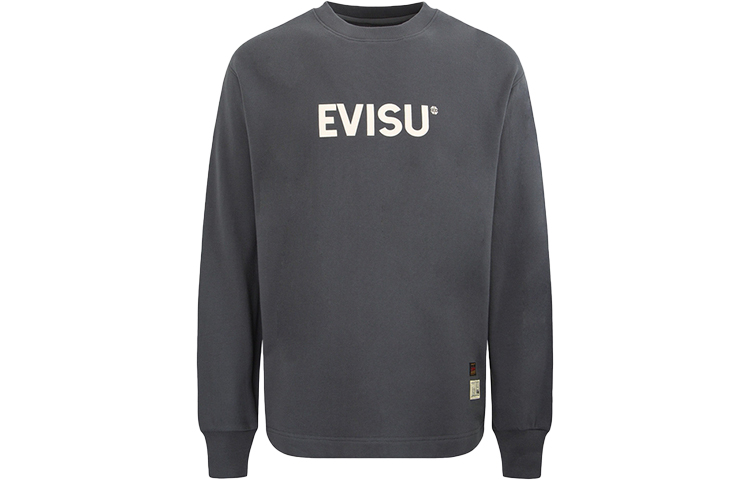 EVISU AW22 Big M & Buddha Head Print Sweatshirt Unisex 2EAADM2SW343LFCT