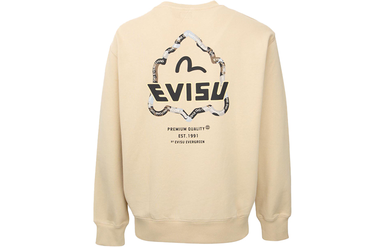 Lookbook EVISU AW22 Buddha Head Printed Pullover Crewneck Sweatshirt 2EAHTM2SW318RXCT