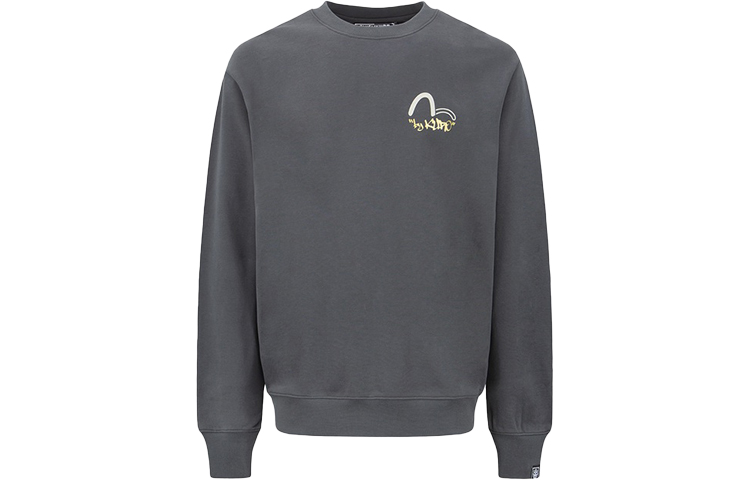 EVISU AW22 Graffiti Logo & Floral Print Long Sleeve Sweatshirt Men. 2EAGNM2SW436RXCT